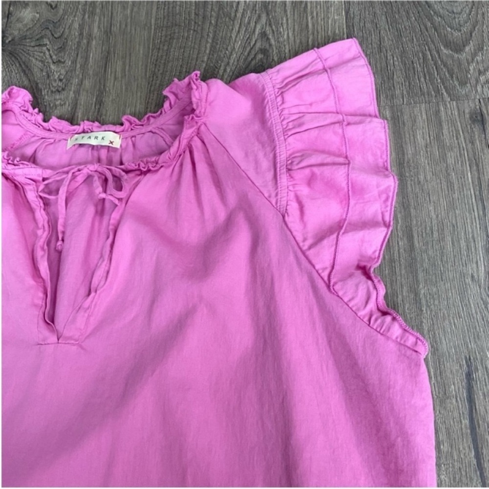 Starkx Pink Ruffle Sleeve Pocket Cotton Dress - Picture 5 of 7
